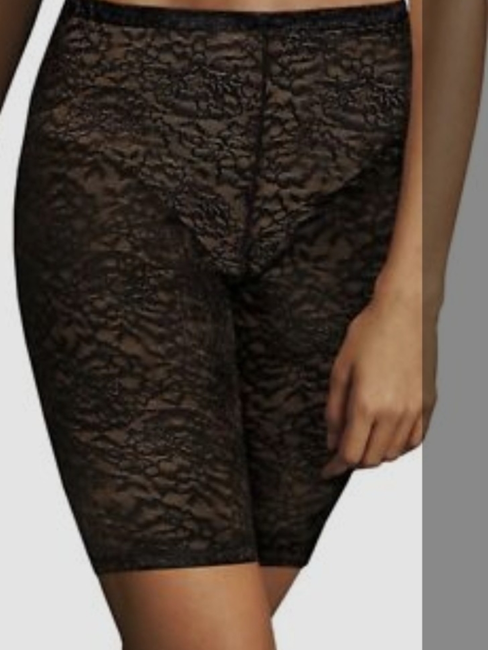 Maidenform Black Lace Thigh Slimmer "Medium"